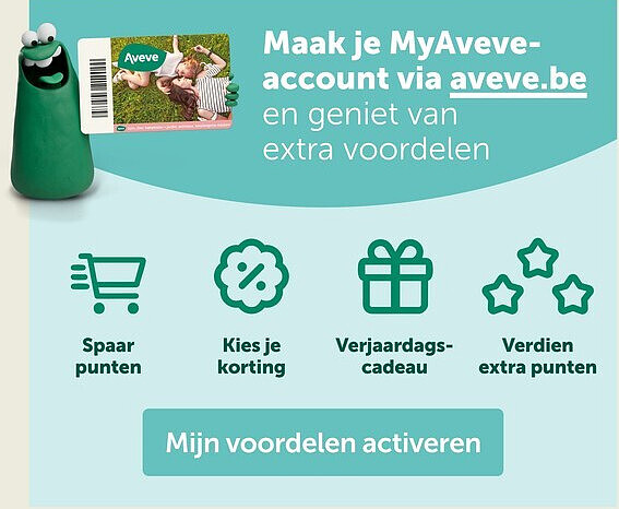 Maak je MyAveveaccount via aveve.be
