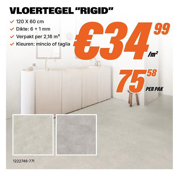 VLOERTEGEL “RIGID”
