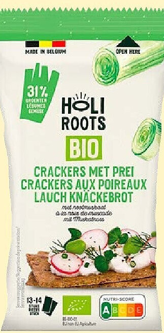 Holiroots crackers met prei 150 g