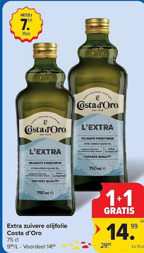 Extra zuivere olijfolie Costa d’Oro