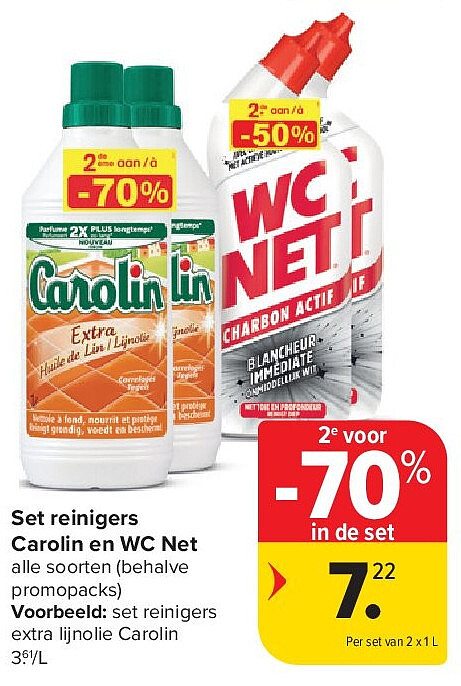 Set reinigers Carolin en WC Net