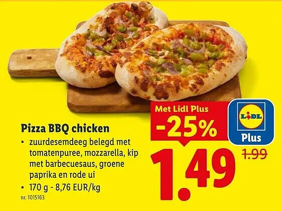 Pizza BBQ chicken
