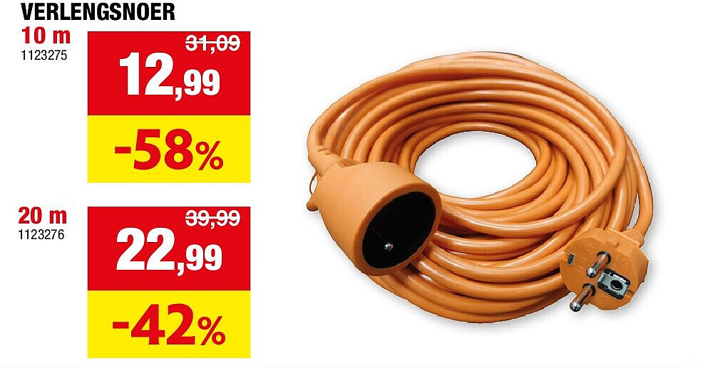 VERLENGSNOER 10 m