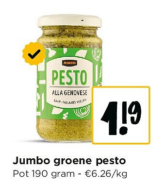 Jumbo groene pesto