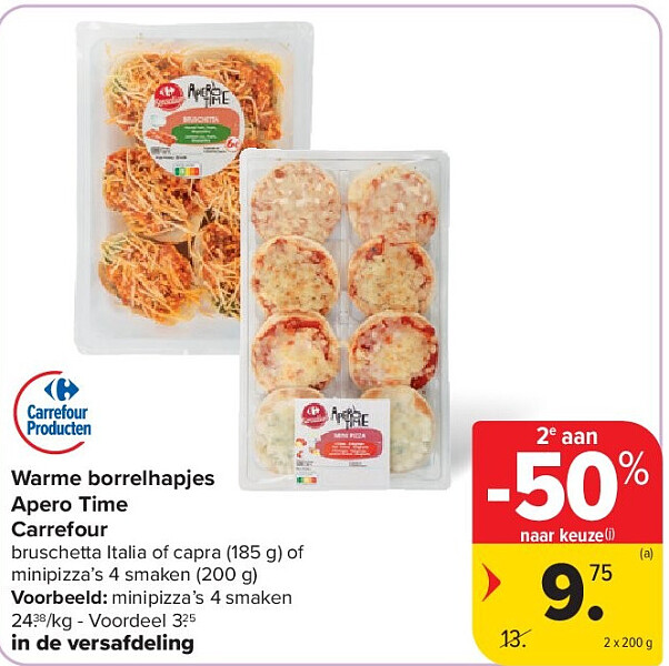 Warme borrelhapjes Apero Time Carrefour