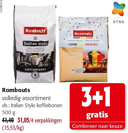 Rombouts Italian Style koffiebonen 500 g