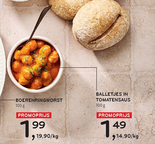BALLETJES IN TOMATENSAUS