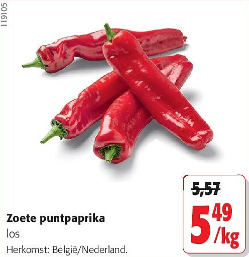 Zoete puntpaprika