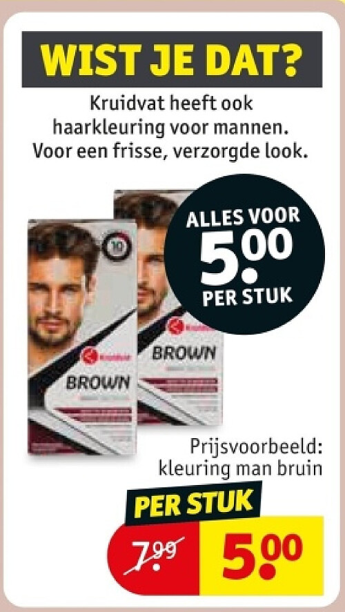 kleuring man bruin