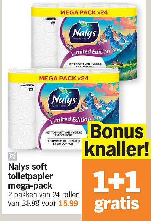 Nalys soft toiletpapier mega-pack