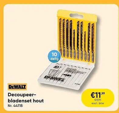 Decoupeerbladenset hout Nr. 44118