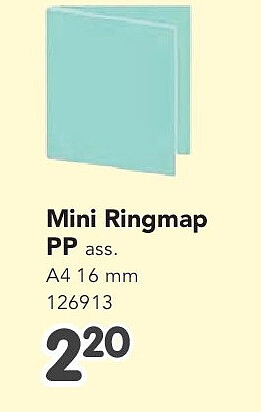 Mini Ringmap PP ass. A4 16 mm 126913