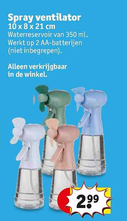 Spray ventilator