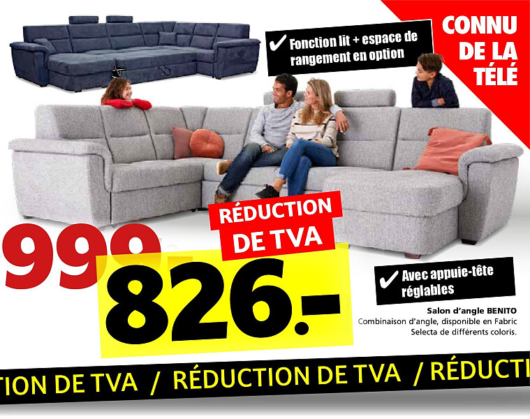 Salon d’angle BENITO