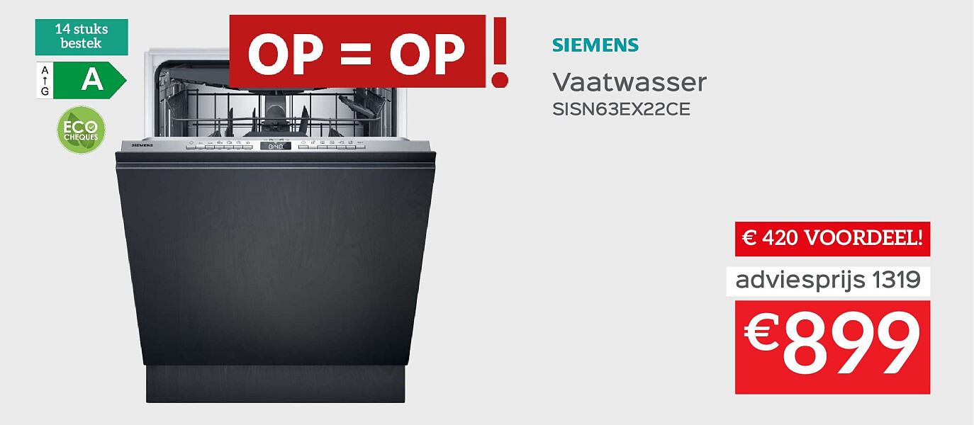 Vaatwasser SISN63EX22CE
