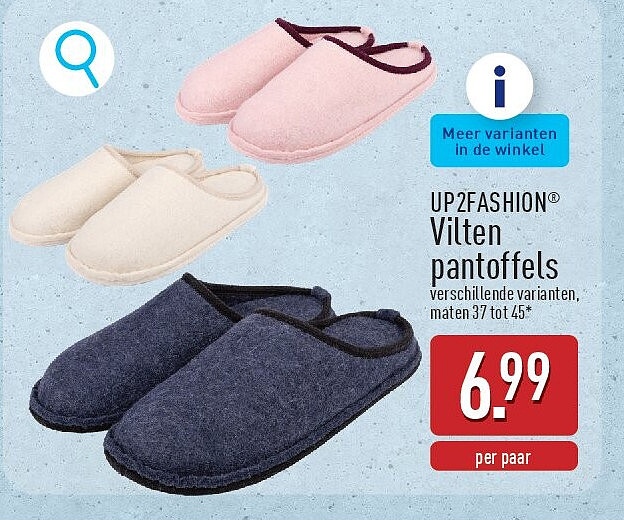 Vilten pantoffels