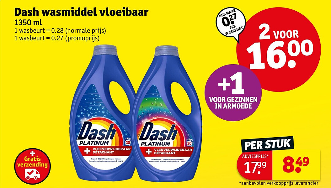 Dash wasmiddel vloeibaar