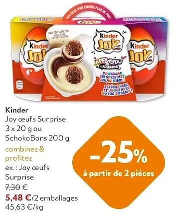 Kinder Joy eufs Surprise