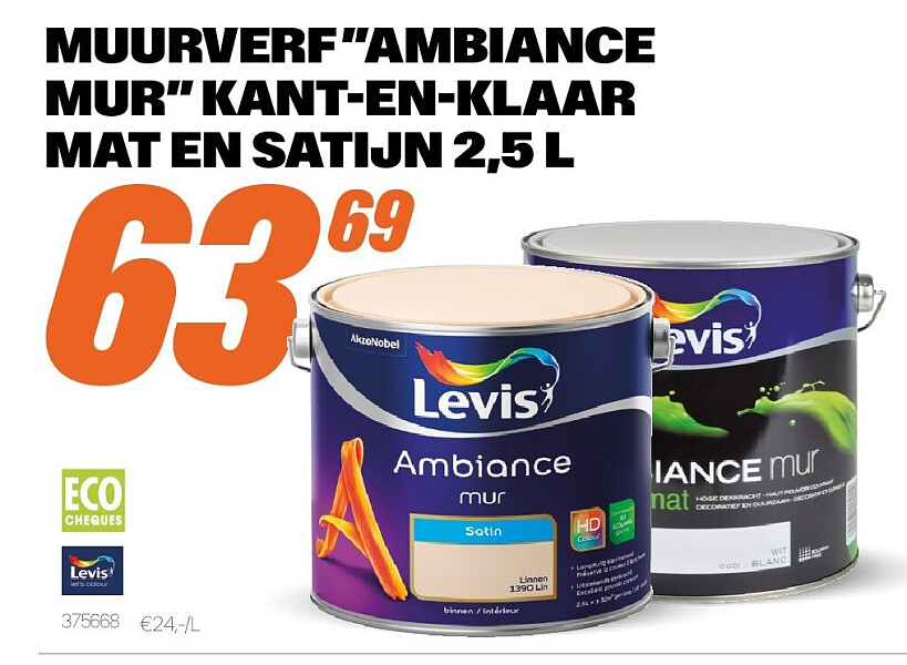 MUURVERF ”AMBIANCE MUR” KANT-EN-KLAAR MAT EN SATIJN 2,5 L
