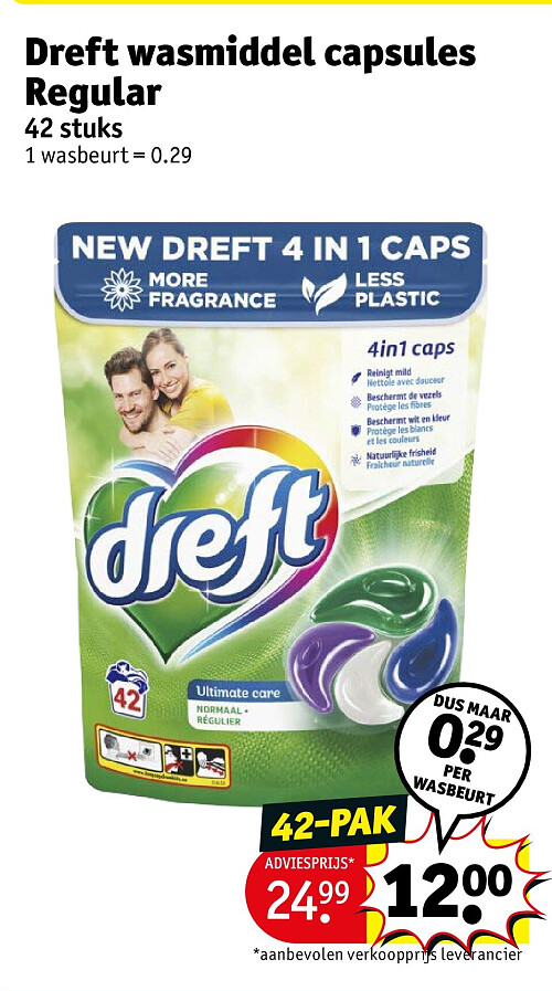 Dreft wasmiddel capsules Regular