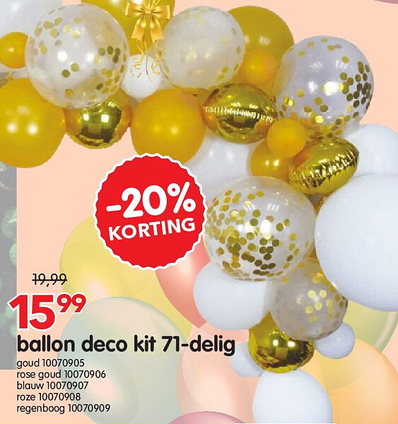 ballon deco kit 71-delig