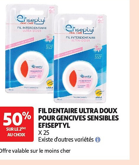 FIL DENTAIRE ULTRA DOUX POUR GENCIVES SENSIBLES