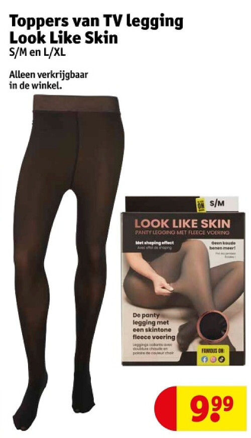 Toppers van TV legging Look Like Skin