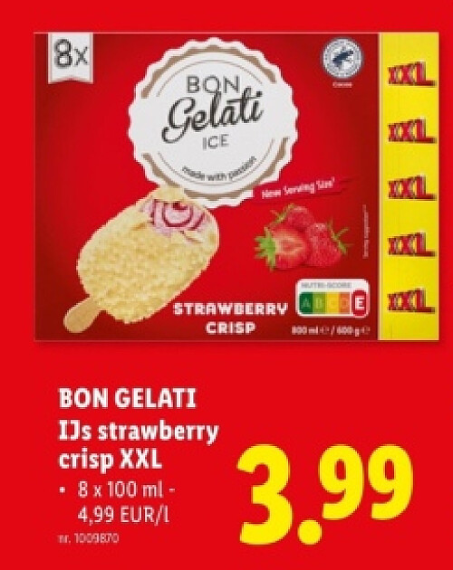 IJs strawberry crisp XXL
