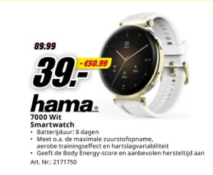 hama 7000 Wit Smartwatch