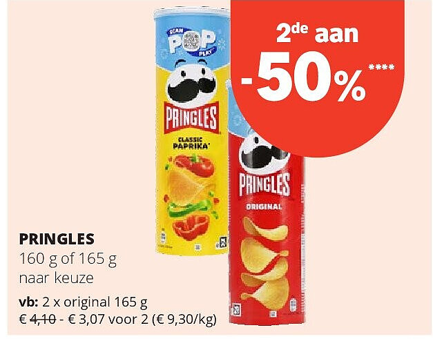 PRINGLES original 165 g