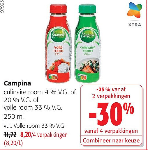 Campina Volle room 33 % V.G.