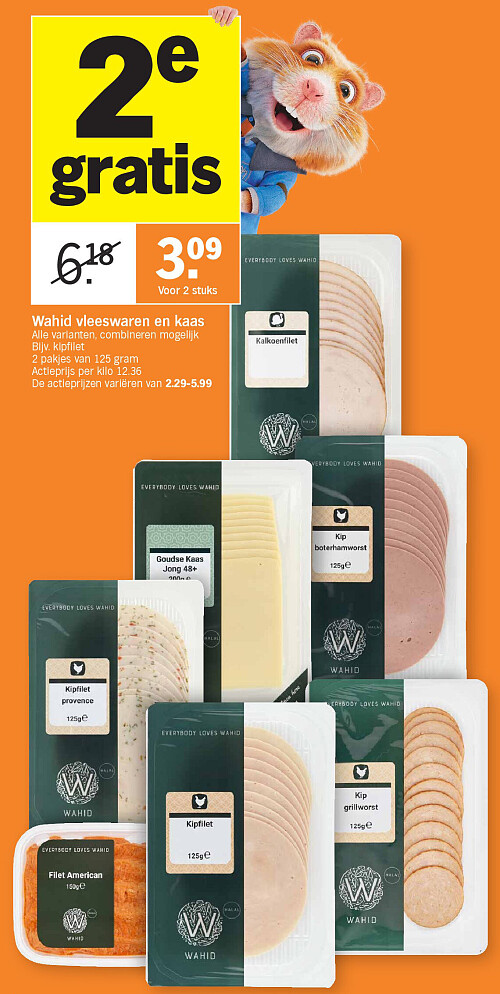 Wahid vleeswaren en kaas