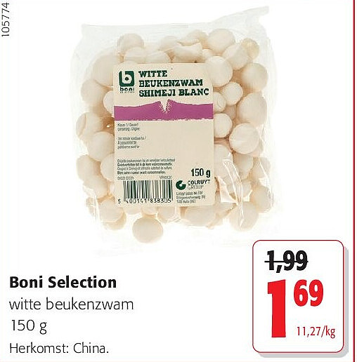 Boni Selection witte beukenzwam 150 g