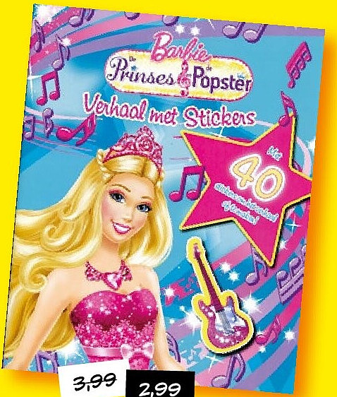 Barbie Prinses Popster: Verhaal met Stickers