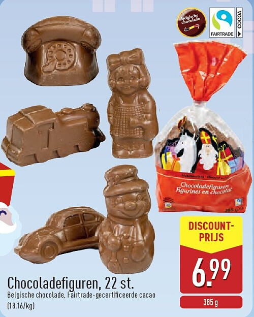 Chocoladefiguren, 22st.