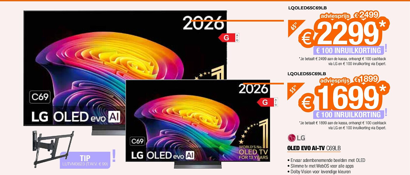 LG OLED EVO AI-TV C69LB