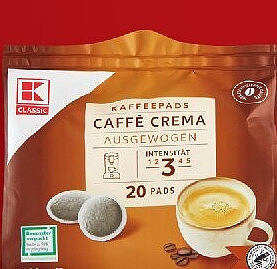 K-CLASSIC Kaffeepads, verschiedene Sorten, 20 Stück, 140 g