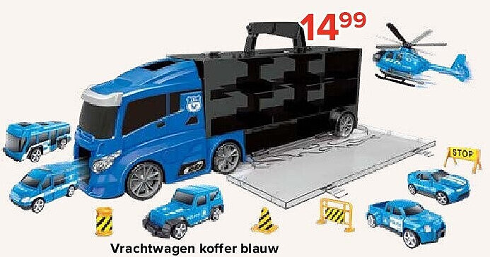 Vrachtwagen koffer blauw