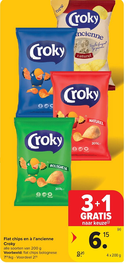 Flat chips en à l’ancienne Croky