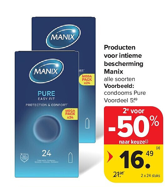 Producten voor intieme bescherming Manix