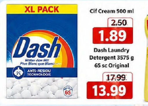 Dash Laundry Detergent 3575 g 65 sc Original