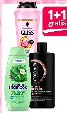 Syoss, Gliss en Schauma haarverzorging