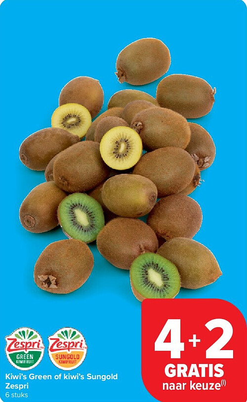 Kiwi’s Green of kiwi’s Sungold Zespri