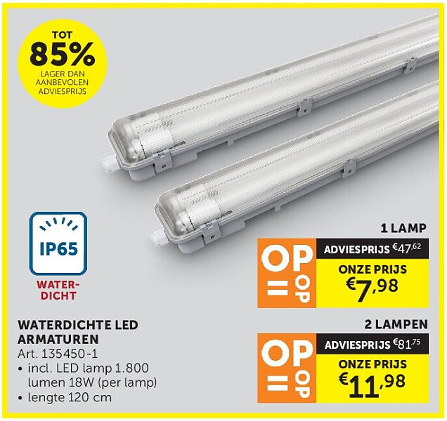 WATERDICHTE LED ARMATUREN