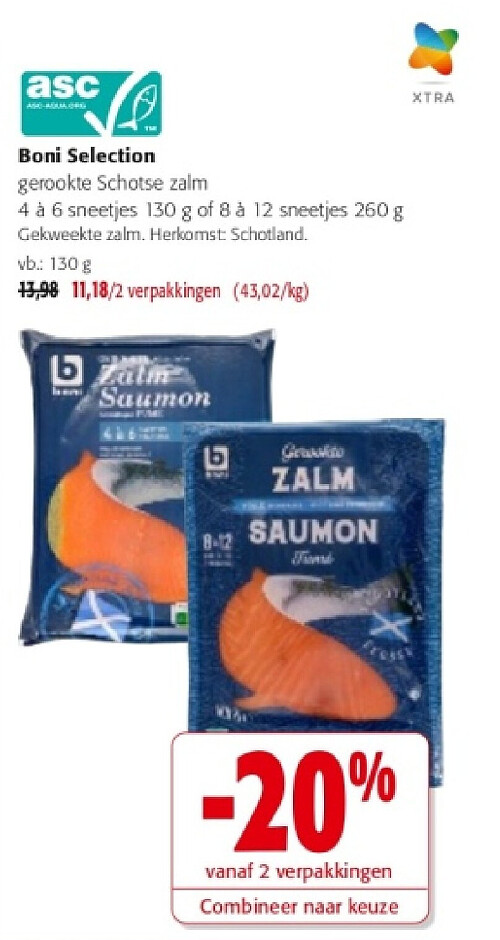 Boni Selection gerookte Schotse zalm