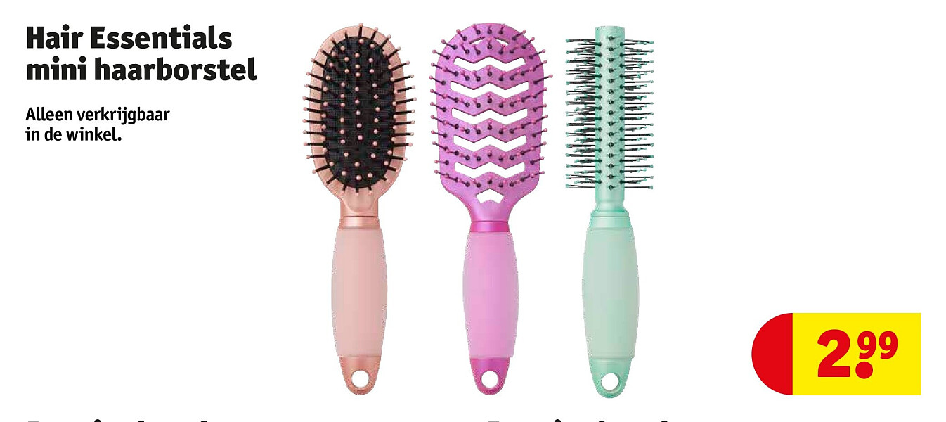 Hair Essentials mini haarborstel