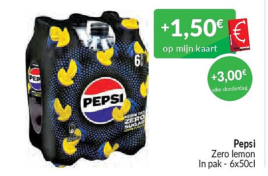 Pepsi Zero lemon - 6x50cl