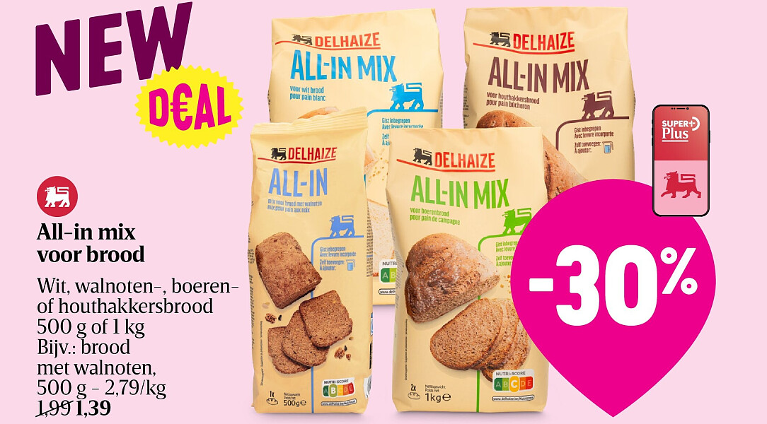 All-in mix voor brood
