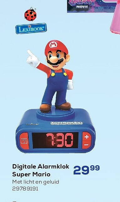 Digitale Alarmklok Super Mario Met licht en geluid