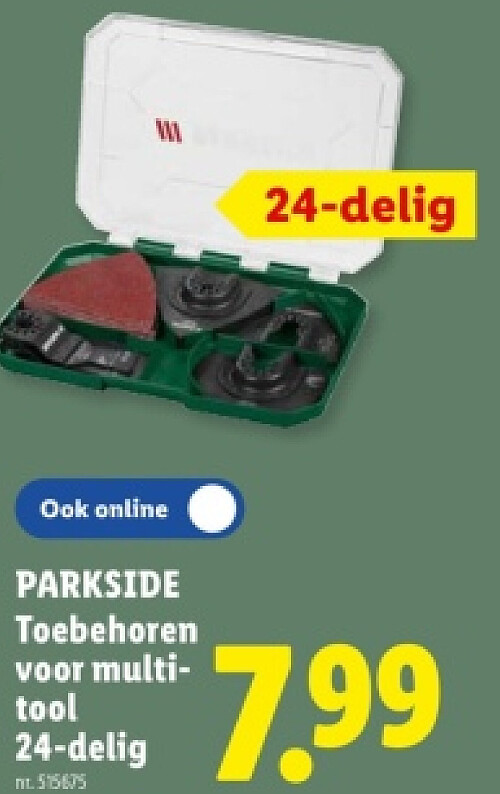 Toebehoren voor multitool 24-delig